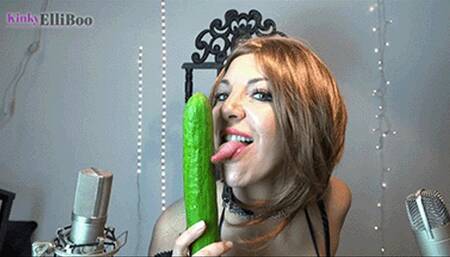 chew, spit and mouth shown dirty cucumber ASMR 1080p Pt 1