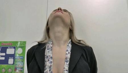 Tilt your neck up and gulp loud and cartoony MP4 HD 720p