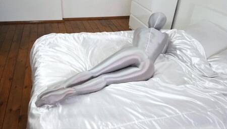 Silver Zentai Girl