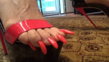 Sperm battlefield on my 7 inch high heeled sandals - full clip - (1280x720*wmv)