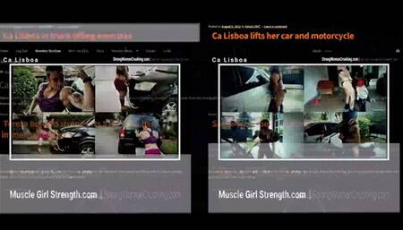 Marta-Strong-flexes-in-flower-leotard