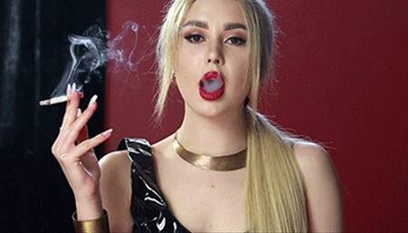 Mia smoking doll