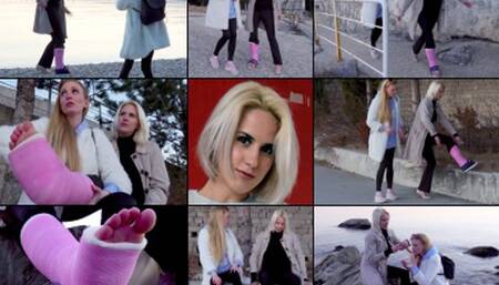 Amydouxxx SLC a Day of Gimping and Photography in Heels and a Casted Foot  (in HD 1920X1080)