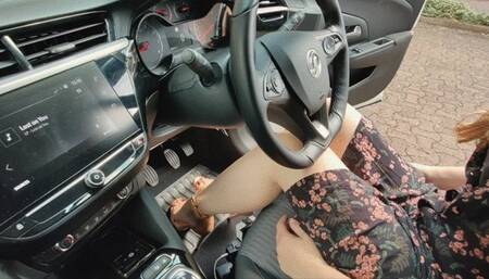 GF Driving to Christening - High Heel Sandals