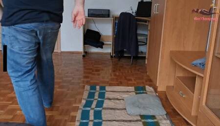 Black heels trampling