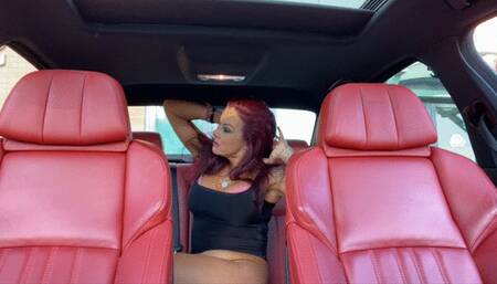 Miss Monaco is back with the TAPE!! She captures Miss Kox and tape wrap and gags her in the back seat!