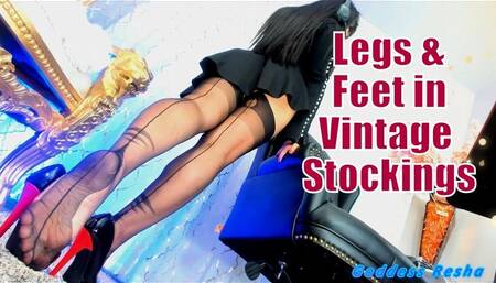 Legs & Feet In Vintage Nylon A Sensual Domination