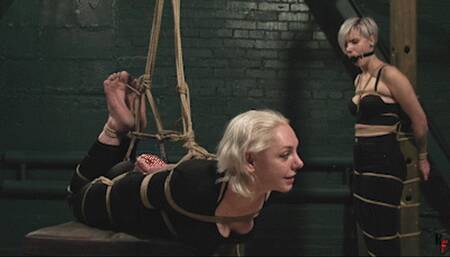 Sayori tries suspension bondage for the first time and Astrid as a detached observer (FULL HD MP4)