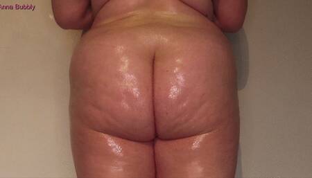 Oiled Clenching Ass Cheeks