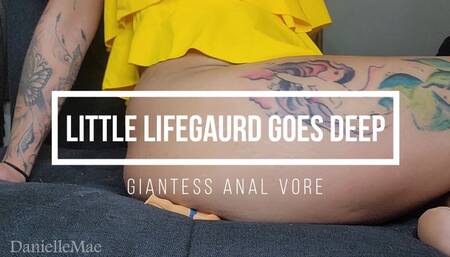 Little Lifegaurd Goes Deep - Giantess Anal Vore