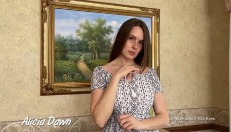 Alicia Dawn 20 Minute Hot Striptease Video