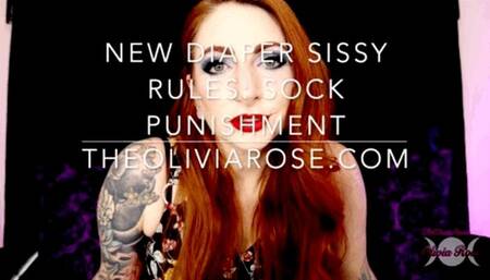 New Diaper Sissy Rules: Sock Punishment (WMV 1080p)