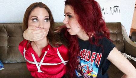 Strict landlady Anna Lee gets tied and gagged by her lazy but sexy tenant Mina (FULL 1080 HD)