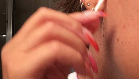 Cleaning my very dirty ear