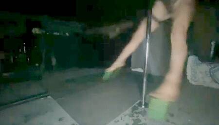 Pole dancing gone wrong!