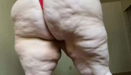 Belly and Ass Worship in Red Thong