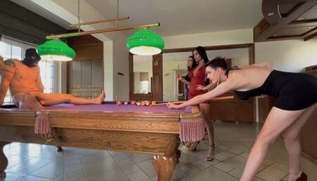 Mean and hard ballbusting with pool balls
