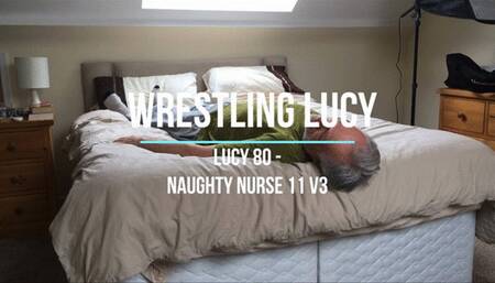 Lucy80 - Naughty Nurse 11 - White Stockings Therapy Front View