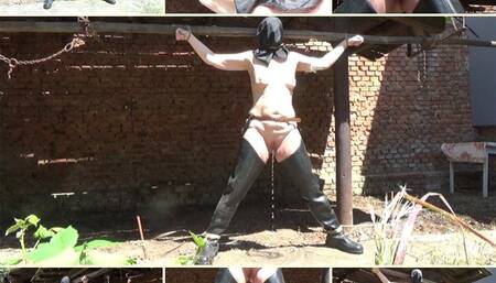 My amateur bondage, June, 7, 2022 : Tied up in waders and hood