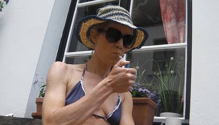 Smoke on a cloudy day