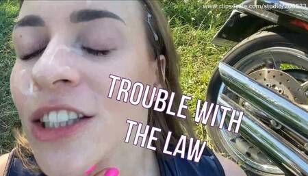 Police woman gets facial