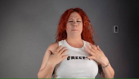 Girlfriends Growth turns her into Horny Giantess! Redhead rapid growth destroys Shirt, Pants, Socks and Panties! WMV 1080