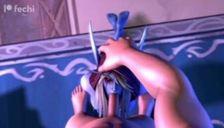 Sylwanas Windrunner Deepthroat SFM Animation Loop with Sound