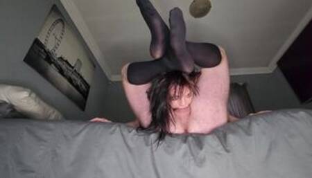 Rough sex with a petite whore | foot lock deepthroat | fish hook pussy fucking | role play
