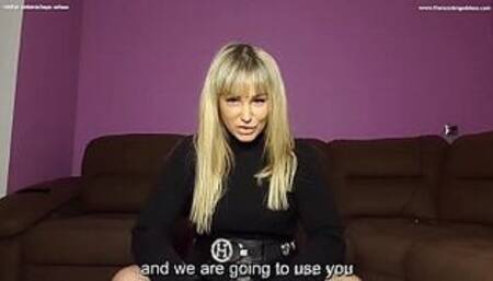 Poor poor cuckold - JOI, CEI, humiliation, beta cocksucking cuckold