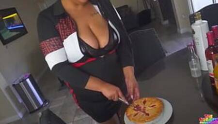 BBW neighbor Marie Daily delivers Gibby The Clown more than a cherry pie