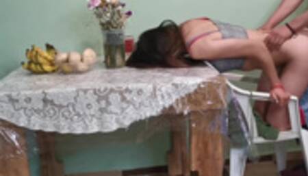 STEP-DAUGHTER LOVES COCK WITHOUT A CONDOM