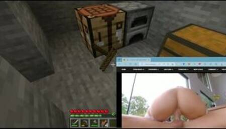 Playing Minecraft While Watching Porn Episode 2