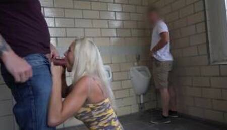 The public bitch from platform 1 | Mega sperm face + sperm walk!