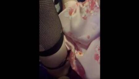 Succubus Schoolgirl Fucks Herself with Buttplug In