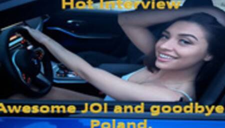 Sharp JOI from sucking cock or the way Goddess Gypsy Queen says goodbye to Poland !!!