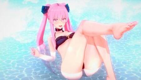 Azur Lane: La Galissonnière Sex with a Beautiful Girl. (3D Hentai)