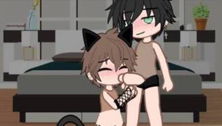 Horny vampire kidnaps and fucks hot gay bartender {Gacha life}