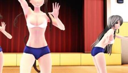 【MMD】Kimagure Mercy with Yamato & Kongo sisters【R-18】