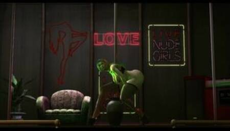 Gorgeous FUTA / Sexy pole dance - SECOND LIFE