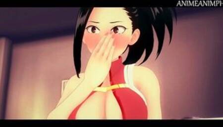 Momo Yayorozu and Deku in their Wet Dreams - My Hero Academia Hentai 3d Animation