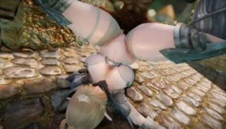 Big Breasts Elf Mama Fucked by Goblin Surrender Service Seeding Sex 3D Hentai NSFW NTR Part 4