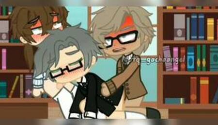 Three guys fuck in a school library-pt2-/gacha/