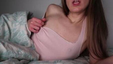 JOI from babe playing with her nips ASMR