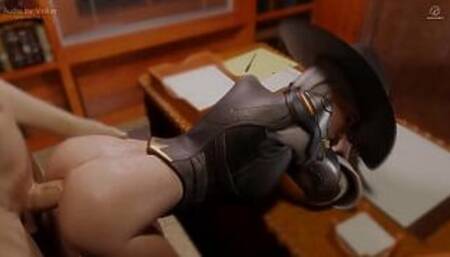 Overwatch Ashe 2 SFM & Blender 3D Hentai Porn Compilation