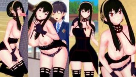 【エロゲーコイカツ！】SPYヨル・フォージャー3DCG巨乳アニメ動画[Hentai Game Koikatsu! スパイファミリー Yor Forger]