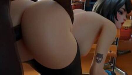 Fortnite Evie Doggystyle Blacked