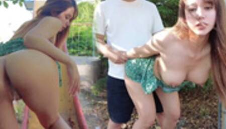 I had a creampie sex with her in a public park. She was excited to be seen by many people.