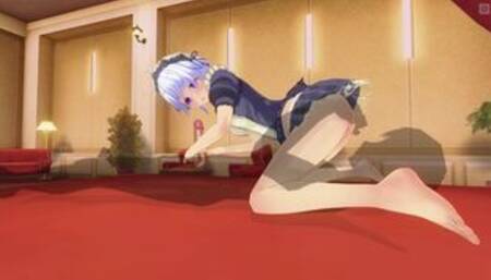 3D HENTAI Maid fucks in 69 position