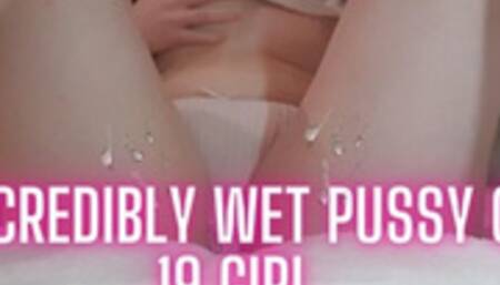 I Cum 3 Times in a Row - Wet pussy of Girl. Loud Orgasm.  Solo After School