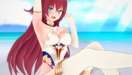 Azur Lane: Surcouf Sex with a Beautiful Girl. (3D Hentai)